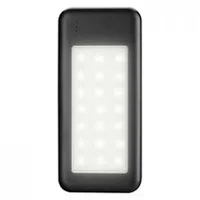 Портативное зарядное устройство Power Bank S-link 10000 mAh 2 USB with 10 LED Light and Charge Cable Черный