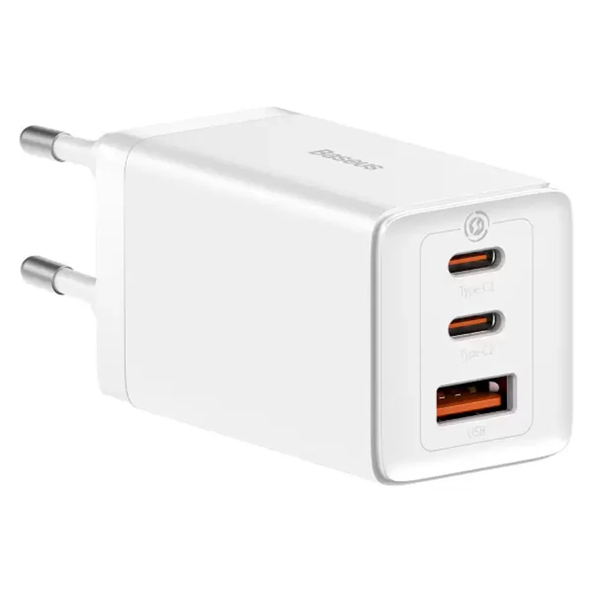 СЗУ Baseus GaN5 Pro 65W 2Type-C+USB 100W EU (CCGP12020) White