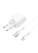 СЗУ Hoco C78A (2USB/2.4A) + microUSB Белый