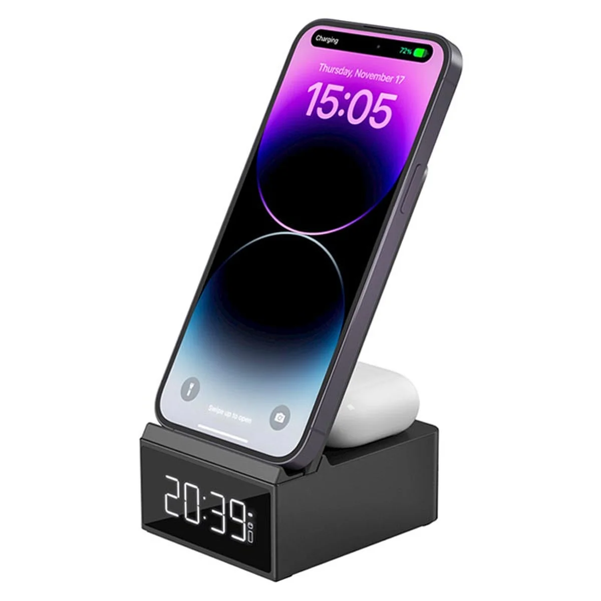 БЗУ WIWU Wi-W011 3 in 1 Wireless Charger Black