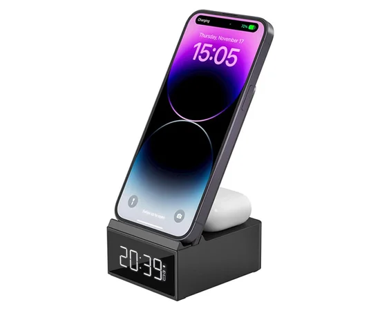 БЗУ WIWU Wi-W011 3 in 1 wireless charger Black