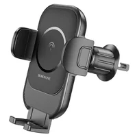 Автодержатель с БЗУ Borofone BH204 Blue Charm (air outlet) Black
