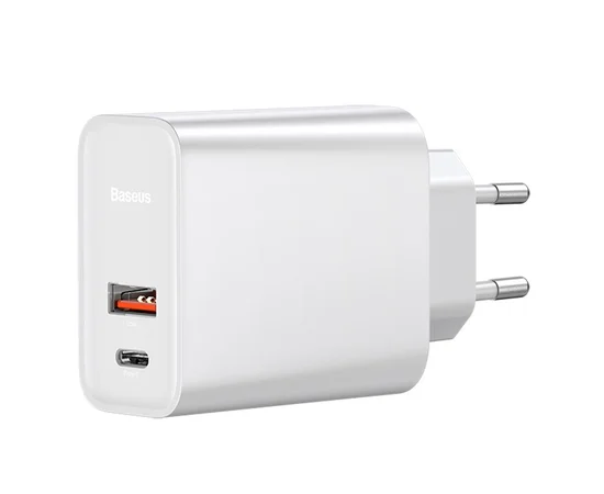 СЗУ Baseus Speed PPS 30W Type-C + USB Белый