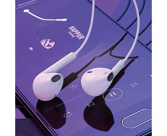 Стерео наушники Hoco M101 Type-C White