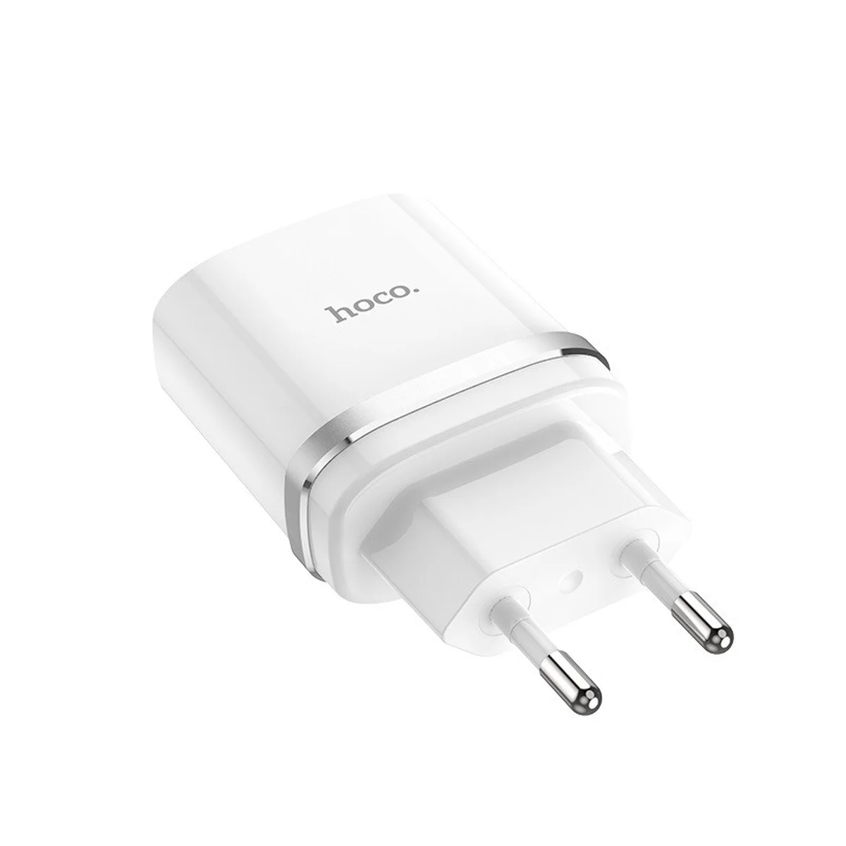 СЗУ Hoco C12 Charger + Cable (Micro) 2.4A 2USB Білий