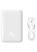 Портативное зарядное устройство Power Bank Baseus Magnetic Mini 20W c БЗУ 10000 mAh (PPCX070001) White