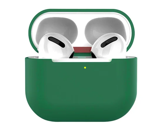 Силиконовый футляр для наушников AirPods 3 Зеленый / Dark green