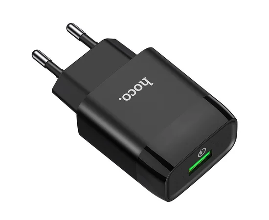 СЗУ Hoco C72Q QC3.0 (1USB/2A) + MicroUSB Черный