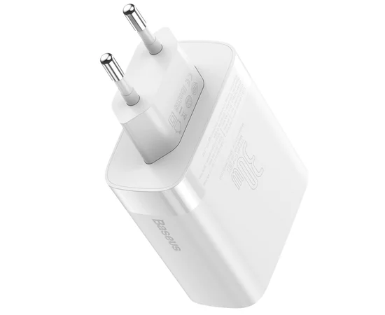 СЗУ Baseus Mirror Lake Digital Display 30W 4USB Белый