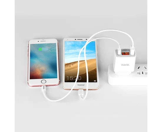 СЗУ Hoco C25A (2USB/2.2A) Белый