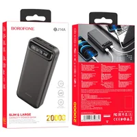 Портативное зарядное устройство Power Bank BOROFONE BJ14A Freeway 20000 mAh Черный