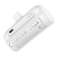 Портативное зарядное устройство Power Bank Hoco J106 Pocket Lightning 5000 mAh White