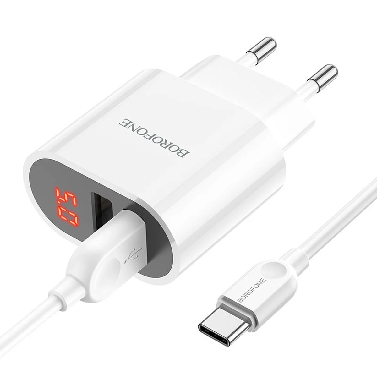 СЗУ Borofone BA63A Richy + Type-C Белый