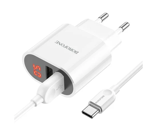 СЗУ Borofone BA63A Richy + Type-C Белый