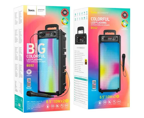 Bluetooth колонка Hoco BS52 Billowing outdoor с микрофоном Black