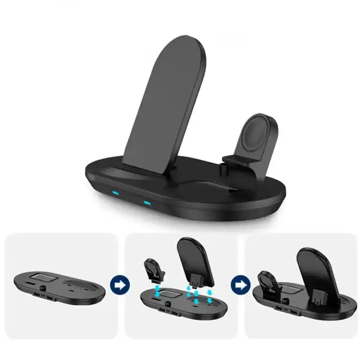 БЗУ + слот для Apple Pencil J887 4in1 Black