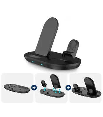 БЗУ + слот Apple Pencil J887 4in1 Black