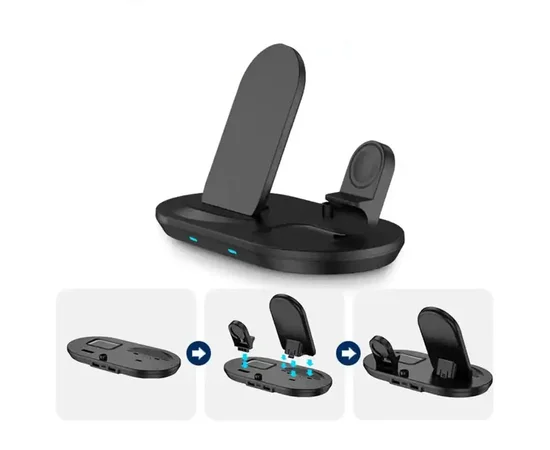 БЗУ + слот Apple Pencil J887 4in1 Black