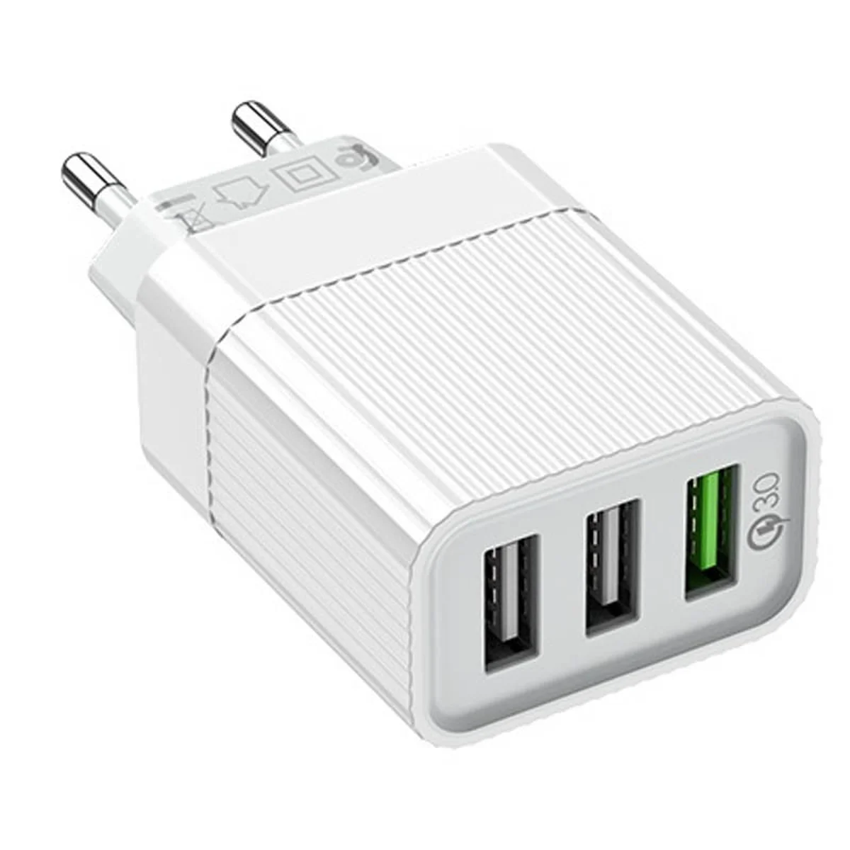 СЗУ Borofone BA40A Speedway three-Port QC3.0 Белый