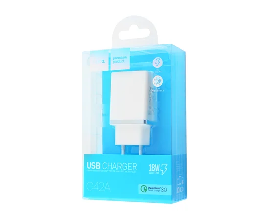 СЗУ Hoco C42A Vast QC3.0 1USB Белый