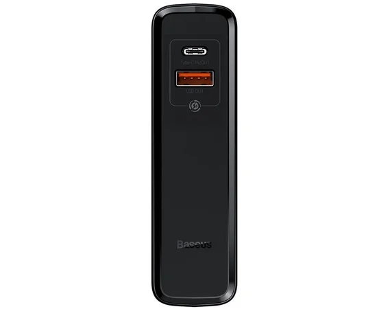 СЗУ + Power Bank 2in1 Baseus GaN (2 Type-C/ 45W) + 10 000 mAh Черный