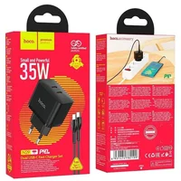 СЗУ Hoco N29 PD35W (2Type-C) + Type-C + Type-C Black