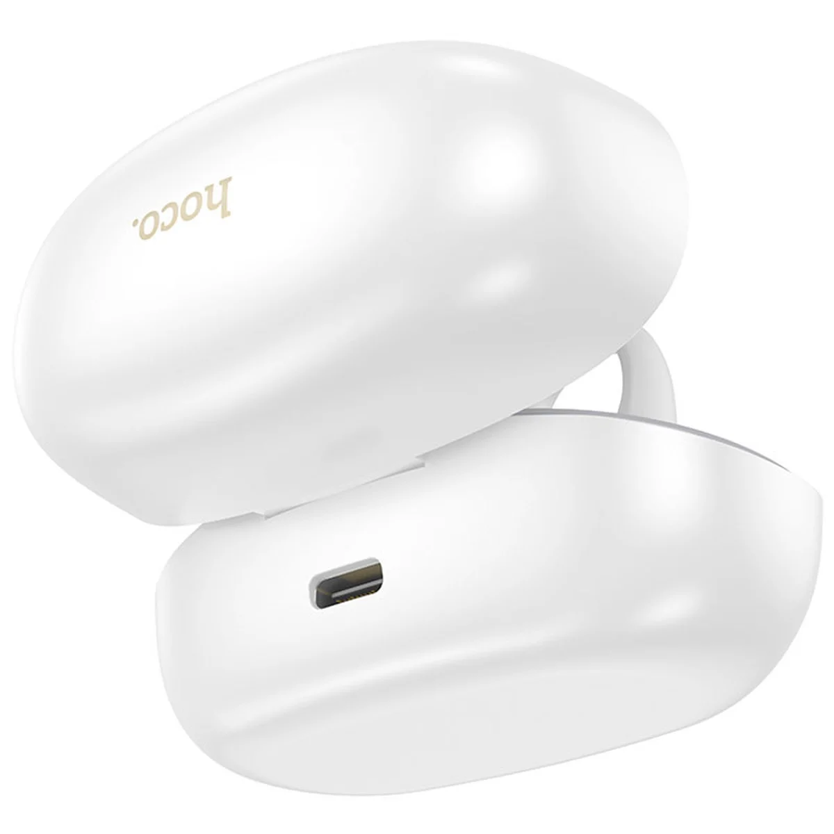 Беспроводные TWS наушники Hoco EW57 Auspicious clip-on Ivory white