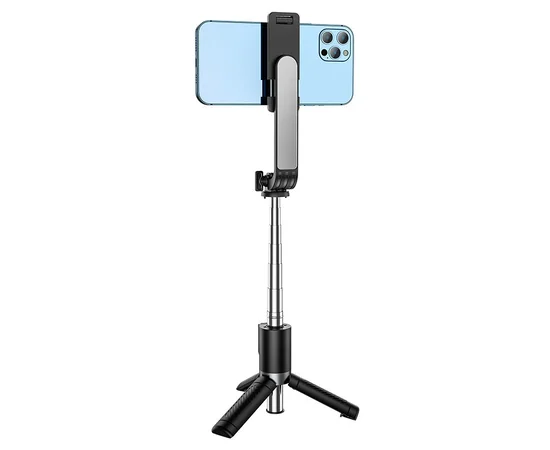 Монопод для селфи Borofone BY9 с треногой + съемный BT пульт Черный