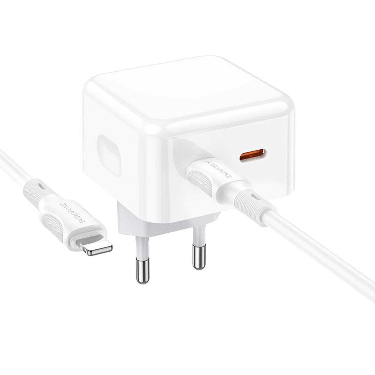 СЗУ Borofone BA76A Source PD35W (2Type-C) + Type-C to Lightning White