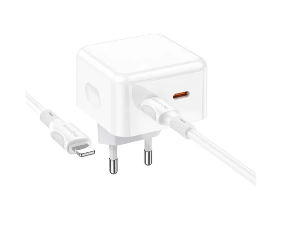 СЗУ Borofone BA76A Source PD35W (2Type-C) + Type-C to Lightning White