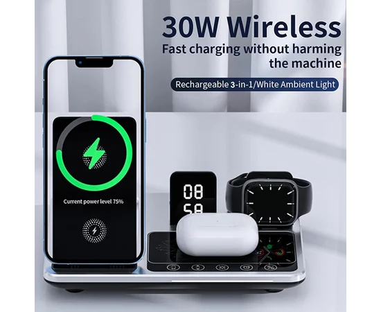 БЗУ R11 4in1 with clock Silver