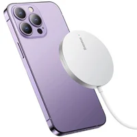 БЗУ Baseus Simple Mini3 Magnetic Wireless Charger 15W (CCJJ0400) Silver