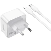 СЗУ Borofone BA76A Source PD35W (2Type-C) + Type-C to Lightning White