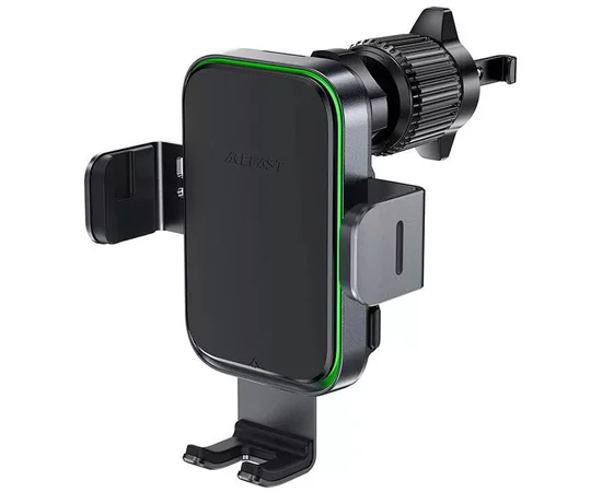 Автодержатель с БЗУ Acefast D17 Black