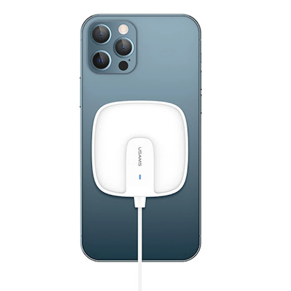 БЗУ Usams US-CD159 W1, 15W (магнитный) Белый