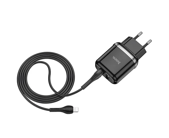 СЗУ Hoco N4 (2USB/2.4A) + Lightning Черный