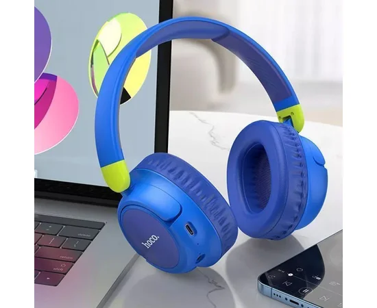 Накладные беспроводные наушники Hoco W43 Adventure Blue