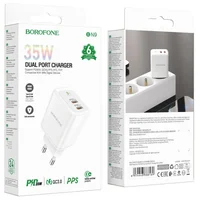 СЗУ Borofone BN9 PD35W (2Type-C) White