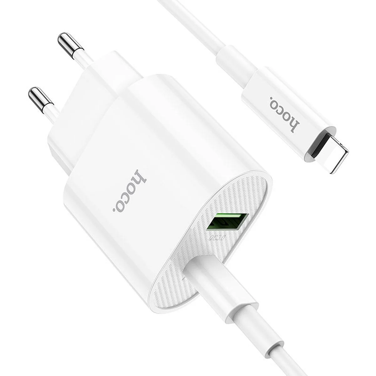 СЗУ HOCO C95A PD 20W+QC3.0 (1USB/Type-C/3A) + Type-C to Lightning White