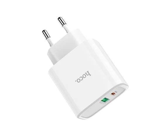 СЗУ HOCO C57A PD+QC3.0 (1USB/3.1A) white