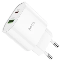 СЗУ HOCO C95A PD 20W+QC3.0 (1USB/Type-C/3A) Белый