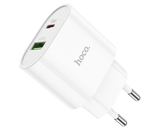 СЗУ HOCO C95A PD 20W+QC3.0 (1USB/Type-C/3A) Белый