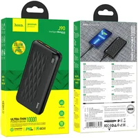 Портативное зарядное устройство Power Bank Hoco J90 Ultra Thin 22.5W+PD20W 10000 mAh Черный