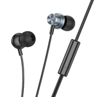 Стерео Наушники Hoco M110 Encourage metal Metal gray