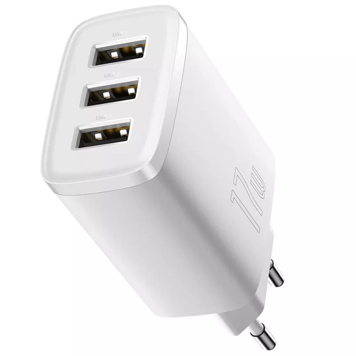 СЗУ Baseus Compact 17W (3USB) (CCXJ02) Білий