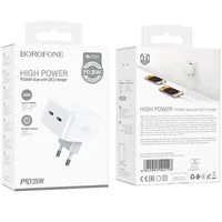 СЗУ Borofone BA76A Source PD35W (2Type-C) White