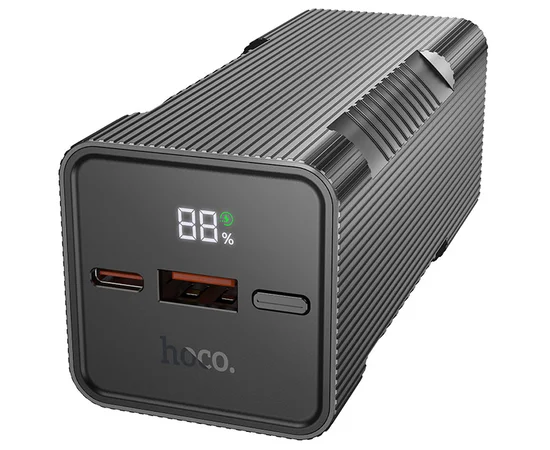 Портативное зарядное устройство Power Bank Hoco Q15 Flashlight 22.5W 10000 mAh Black