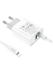 СЗУ HOCO C80A Rapido PD+QC3.0 Type-C + USB + Type-C to Lightning cable Белый