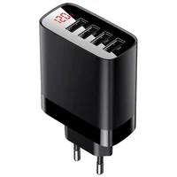 СЗУ Baseus Mirror Lake Digital Display 30W 4USB Черный