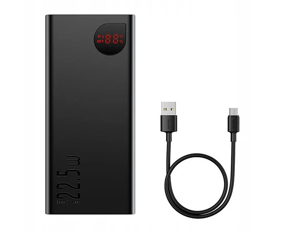 Портативное зарядное устройство Baseus Adaman Digital Display 22.5W 40000mAh (PPAD020101) Black